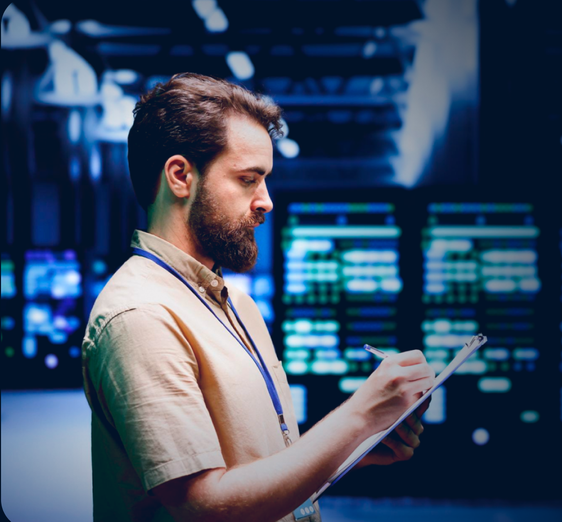 Engenheiro em datacenter